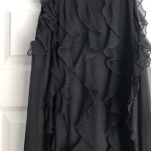 Elegant Black Ruffle Dress